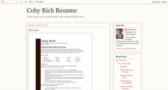 Desktop Screenshot of cobyrich.blogspot.com