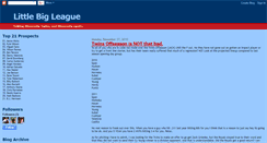 Desktop Screenshot of joeslittlebigleague.blogspot.com