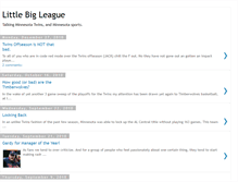 Tablet Screenshot of joeslittlebigleague.blogspot.com