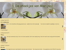 Tablet Screenshot of desteekjesvanmarijna.blogspot.com