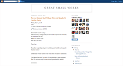 Desktop Screenshot of greatsmallworks.blogspot.com