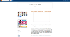 Desktop Screenshot of plattitudesforall.blogspot.com