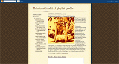 Desktop Screenshot of gandhiplaylist.blogspot.com