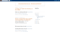 Desktop Screenshot of krankenhausmanagement.blogspot.com