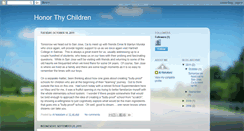 Desktop Screenshot of honorthychildren.blogspot.com