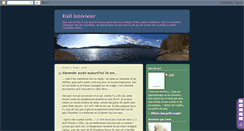 Desktop Screenshot of exilinterieur.blogspot.com