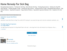 Tablet Screenshot of home-remedy-for-sick-dog.blogspot.com