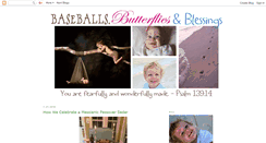 Desktop Screenshot of baseballsbutterfliesblessings.blogspot.com