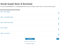 Tablet Screenshot of mundogospelmusictm.blogspot.com