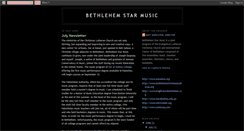 Desktop Screenshot of bethlehemstarmusic.blogspot.com