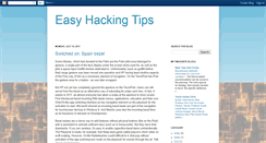Desktop Screenshot of easyhackingtips.blogspot.com