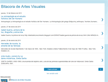 Tablet Screenshot of bitacoradeartesvisuales.blogspot.com