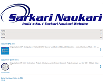 Tablet Screenshot of governmentsnaukari.blogspot.com