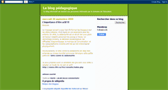 Desktop Screenshot of leblogpedagogique.blogspot.com
