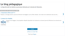 Tablet Screenshot of leblogpedagogique.blogspot.com