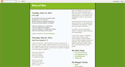 Desktop Screenshot of diary-of-dan.blogspot.com