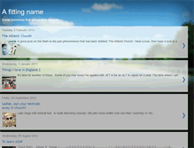 Tablet Screenshot of afittingname.blogspot.com