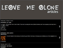 Tablet Screenshot of leavemealonezine-articles.blogspot.com