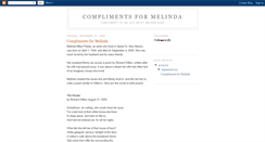 Desktop Screenshot of melindacompliments.blogspot.com