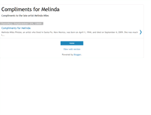 Tablet Screenshot of melindacompliments.blogspot.com