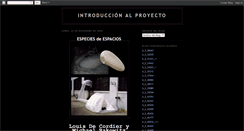 Desktop Screenshot of introduccionalproyecto.blogspot.com