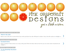 Tablet Screenshot of pinkgrapefruitdesigns.blogspot.com