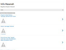 Tablet Screenshot of masjidhasanah.blogspot.com