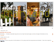 Tablet Screenshot of meanderingmaryland.blogspot.com