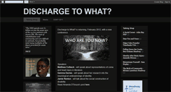 Desktop Screenshot of dischargetowhat.blogspot.com