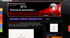 Desktop Screenshot of 2012hroniculsemnelor.blogspot.com