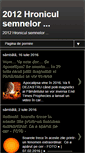 Mobile Screenshot of 2012hroniculsemnelor.blogspot.com