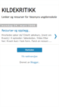 Mobile Screenshot of kildekritikken.blogspot.com