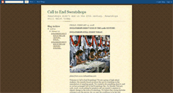 Desktop Screenshot of calltoendsweatshops.blogspot.com