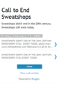 Mobile Screenshot of calltoendsweatshops.blogspot.com