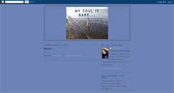 Desktop Screenshot of mysoulisbare.blogspot.com
