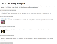 Tablet Screenshot of lifeislikeridingabycycle.blogspot.com