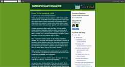 Desktop Screenshot of longevidadecuador.blogspot.com