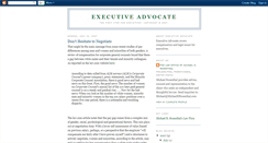 Desktop Screenshot of executiveadvocate.blogspot.com