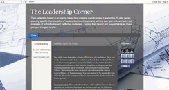 Desktop Screenshot of leadershipcornercwrob.blogspot.com