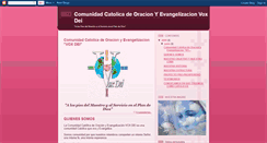 Desktop Screenshot of comunidadcatolicavoxdei.blogspot.com