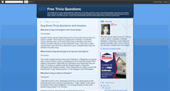 Desktop Screenshot of freetriviaquestions.blogspot.com