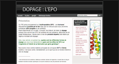 Desktop Screenshot of dopage-epo.blogspot.com