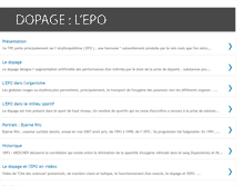 Tablet Screenshot of dopage-epo.blogspot.com