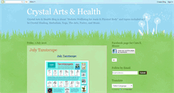 Desktop Screenshot of crystalartsandhealth.blogspot.com