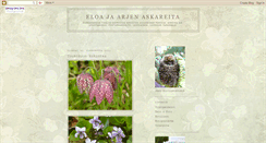 Desktop Screenshot of eloajaarjenaskareita.blogspot.com