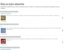Tablet Screenshot of eloajaarjenaskareita.blogspot.com