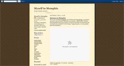 Desktop Screenshot of myselfinmemphis.blogspot.com