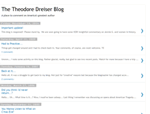 Tablet Screenshot of dreiserblog.blogspot.com
