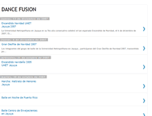 Tablet Screenshot of dancefusionpr.blogspot.com