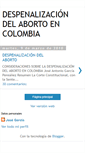 Mobile Screenshot of despenalizacindelabortoencolombia.blogspot.com